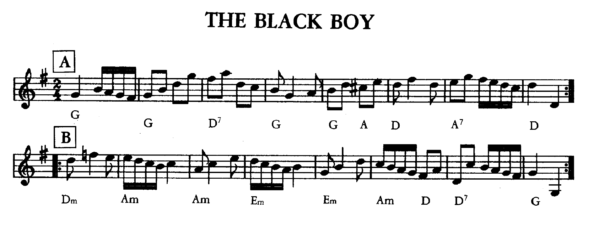 Black Boy, The (music)